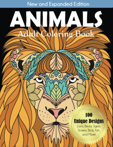 Stock image for Animals Adult Coloring Book for sale by SecondSale