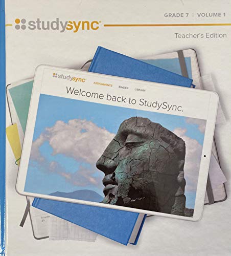 Stock image for StudySync, Teacher's Edition, Grade 7 Volume 1, c. 2020 9781949739244, 1949739244 for sale by HPB-Red