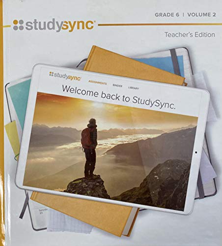 Stock image for StudySync, Teacher's Edition, Grade 6 Volume 2, c. 2020 9781949739305, 1949739309 for sale by GoldBooks