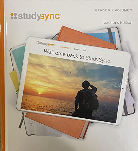 Stock image for StudySync, Grade 9, Volume 2, Teacher Edition, c. 2021, 9781949739336, 1949739333 for sale by Nationwide_Text