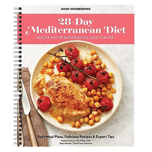 Beispielbild fr The 28-Day Mediterranean Cookbook: Daily Meal Plans, Delicious Recipes, and Tips for Building a Way of Eating Youll Love for Life - Quick and Easy Planner to Adapt a Healthy Eating Habit! zum Verkauf von Bulk Book Warehouse