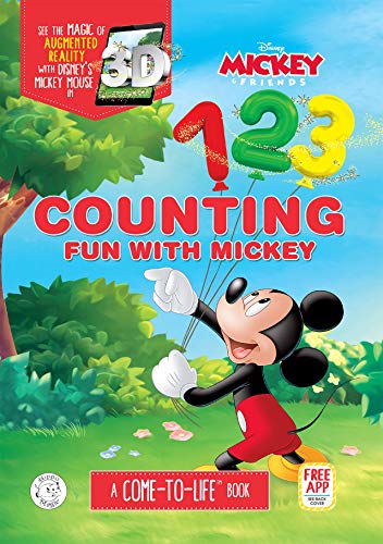 Stock image for Counting Fun with Mickey - Little Hippo Books - Augmented Reality - Come-to-Life Learning with Disney's Mickey Mouse - Children's Padded Board Book for sale by Gulf Coast Books