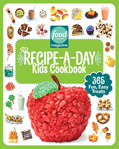 Stock image for Food Network Magazine The Recipe-A-Day Kids Cookbook: 365 Fun, Easy Treats (Food Network Magazines Kids Cookbooks) for sale by Goodwill of Colorado