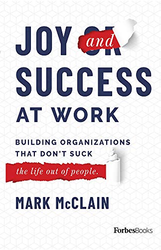 Stock image for Joy and Success At Work: Building Organizations That Dont Suck (The Life Out Of People) for sale by Jenson Books Inc