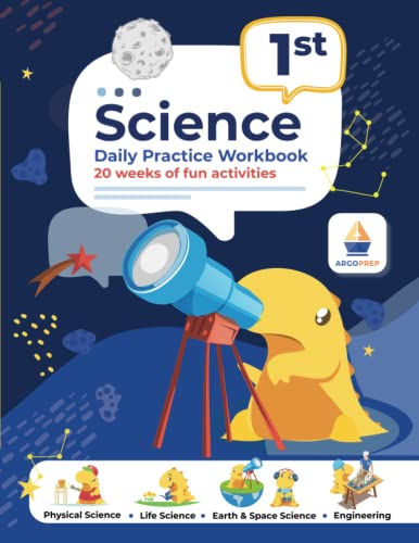 Beispielbild fr 1st Grade Science: Daily Practice Workbook | 20 Weeks of Fun Activities (Physical, Life, Earth and Space Science, Engineering | Video Explanations Included | 200+ Pages Workbook) zum Verkauf von Books From California