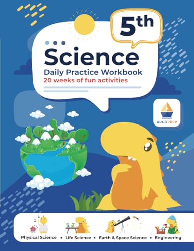 Beispielbild fr 5th Grade Science: Daily Practice Workbook | 20 Weeks of Fun Activities (Physical, Life, Earth and Space Science, Engineering | Video Explanations Included | 200+ Pages Workbook) zum Verkauf von Better World Books