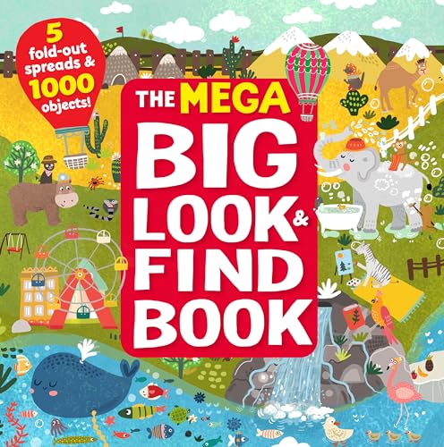 Imagen de archivo de The MEGA Big Look and Find Book: 5 fold-out spreads and 1000 objects! a la venta por Hawking Books