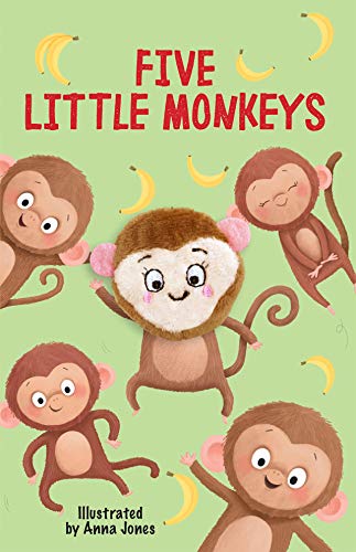 Imagen de archivo de Five Little Monkeys - Childrens Finger Puppet Board Book a la venta por Goodwill