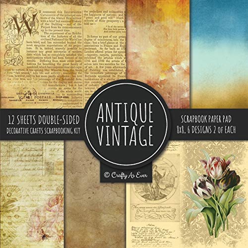 Imagen de archivo de Antique Vintage Scrapbook Paper Pad 8x8 Decorative Scrapbooking Kit Collection for Cardmaking, DIY Crafts, Creating, Old Style Theme, Multicolor Designs a la venta por GF Books, Inc.