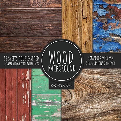 Imagen de archivo de Wood Background Scrapbook Paper Pad 8x8 Scrapbooking Kit for Papercrafts, Cardmaking, DIY Crafts, Rustic Texture Design, Multicolor a la venta por GF Books, Inc.