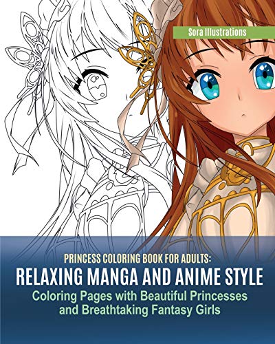 Anime Girl Coloring Book by Illustrations Sora - AbeBooks