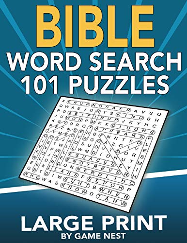 9781951791070 bible word search 101 puzzles large print puzzle game with inspirational bible verses for adults and kids 8 5 x 11 large print abebooks nest game 195179107x