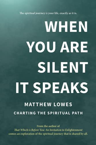 Beispielbild fr When You are Silent It Speaks: Charting the Spiritual Path zum Verkauf von WorldofBooks