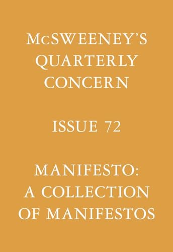 Stock image for McSweeney's Issue 72 (McSweeney's Quarterly Concern) for sale by BooksRun