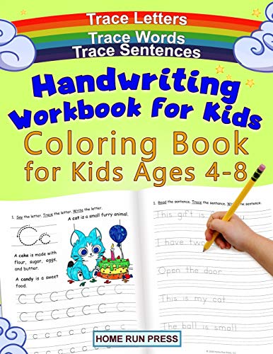 Imagen de archivo de Handwriting Workbook for Kids Coloring Book for Kids Ages 4-8: Trace Letters a la venta por GF Books, Inc.