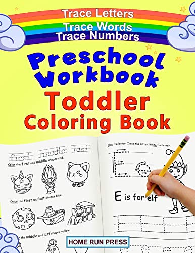 9781952368073: Preschool Workbook Toddler Coloring Book: Pre K Activity Book, Pre Kindergarten Workbook Ages 4 to 5, Coloring Book for Kids Ages 4-8, Math