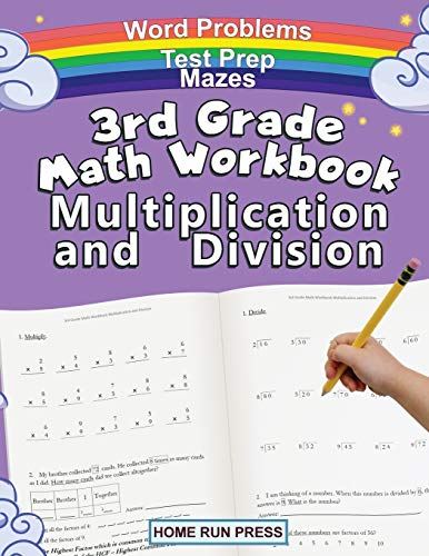 Imagen de archivo de 3rd Grade Math Workbook Multiplication and Division: Grade 3, Grade 4, Test Prep, Word Problems a la venta por Books Unplugged