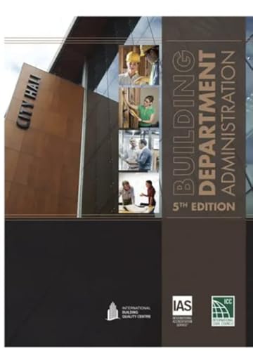 Beispielbild fr Building Department Administration, (Hardcover 5th edition) zum Verkauf von Books Unplugged