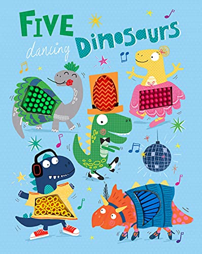 9781952592874: Five Dancing Dinosaurs - Silicone Touch and Feel Board Book - Counting