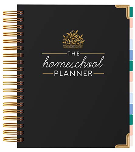 Imagen de archivo de The Homeschool Planner: Beautiful and Undated with Monthly Tabs | To Do List, Goals, Meal Planning & Academic Tools | Homeschooling, Distance Learning & Family Organizer | Gold Spiral a la venta por HPB Inc.