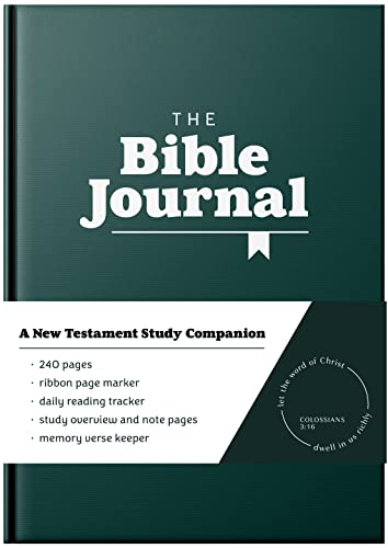 Imagen de archivo de The Bible Journal: New Testament Bible Journaling Notebook | Track Daily Readings, Record Bible Verses and Write Prayers | Inspirational Christian Notebook w/Ribbon, 240 pages a la venta por Reliant Bookstore