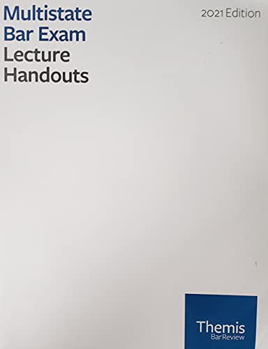 Imagen de archivo de Multistate Bar Exam Lecture Handouts (2021 Edition) a la venta por SecondSale