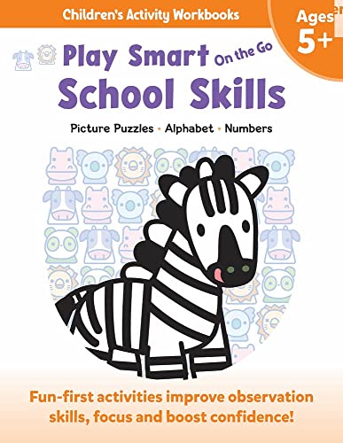 Imagen de archivo de Play Smart on the Go School Skills 5+: Picture Puzzles, Alphabet, Numbers a la venta por ThriftBooks-Dallas