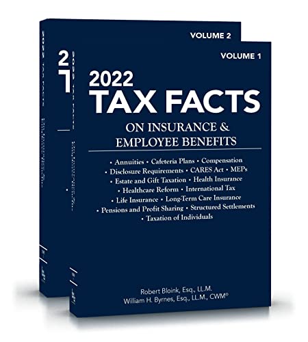 Stock image for 2022 Tax Facts on Insurance & Employee Benefits (Volumes 1 & 2) (Tax Facts on Insurance and Employee Benefits) for sale by HPB-Red