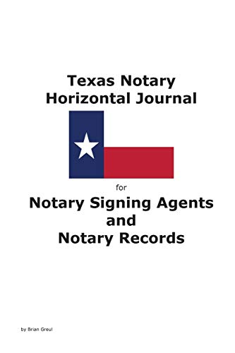 Beispielbild fr Texas Notary Horizontal Journal for Notary Signing Agents and Notary Records zum Verkauf von Ria Christie Collections