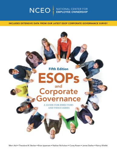 Beispielbild fr ESOPs and Corporate Governance, 5th Ed zum Verkauf von GF Books, Inc.