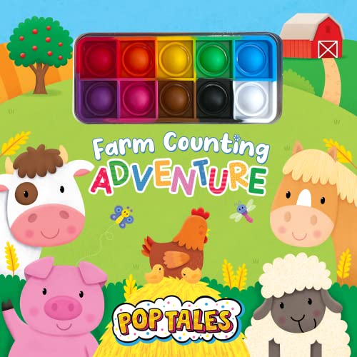 Beispielbild fr Farm Counting Adventure - Children's Touch and Pop Board Book with Fidget Pop Toy zum Verkauf von Goodwill of Colorado