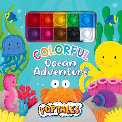 Beispielbild fr Colorful Ocean Adventure - Children's Pop Tales Board Book with Fidget Pop Toy zum Verkauf von HPB-Ruby