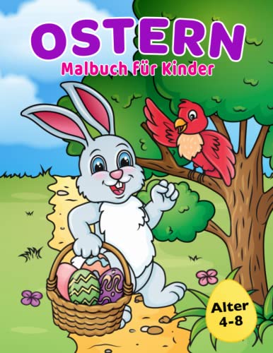 Beispielbild fr Ostern Malbuch fr Kinder 4-8 Jahren: Osterkrbchenfller mit sen Hasen-, Osterei- und Frhlingsmotiven zum Verkauf von Buchpark