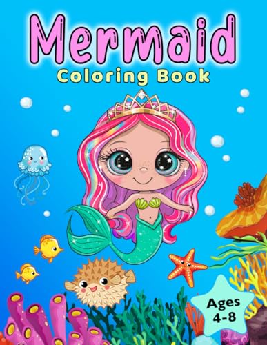 Beispielbild fr Mermaid Coloring Book: For Kids Ages 4-8 (Coloring Books for Kids) zum Verkauf von Books Unplugged