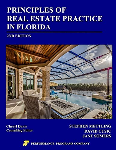 Beispielbild fr Principles of Real Estate Practice in Florida: 2nd Edition zum Verkauf von GreatBookPrices