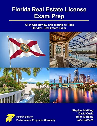 Imagen de archivo de Florida Real Estate License Exam Prep: All-in-One Review and Testing to Pass Floridas Real Estate Exam a la venta por Omega