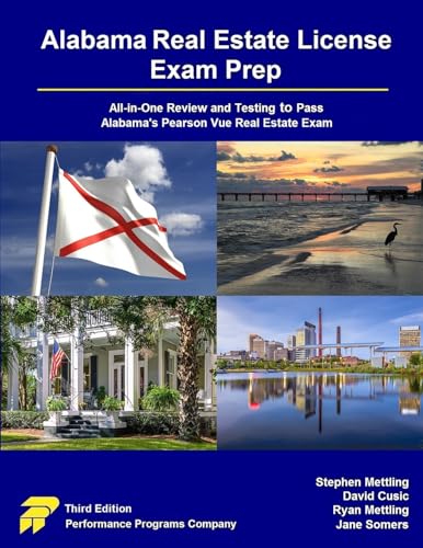 Beispielbild fr Alabama Real Estate License Exam Prep: All-in-One Review and Testing to Pass Alabama's Pearson Vue Real Estate Exam zum Verkauf von GreatBookPrices