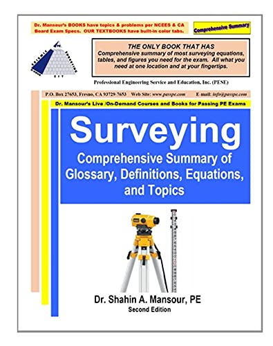 Imagen de archivo de Comprehensive Summary of Surveying, 2nd Edition a la venta por dsmbooks