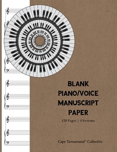Stock image for Blank Piano/Voice Manuscript Paper | Notebook: For Students, Musician, Songwriters and Composers (8.5" x 11") for sale by GF Books, Inc.