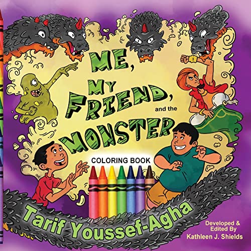 Stock image for Me, My Friend, and the Monster, Coloring Book for sale by Lucky's Textbooks