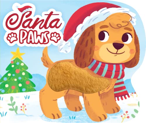 Stock image for Santa Paws - Touch and Feel Holiday Sensory Board Book - Sensory Board Book for sale by ThriftBooks-Atlanta