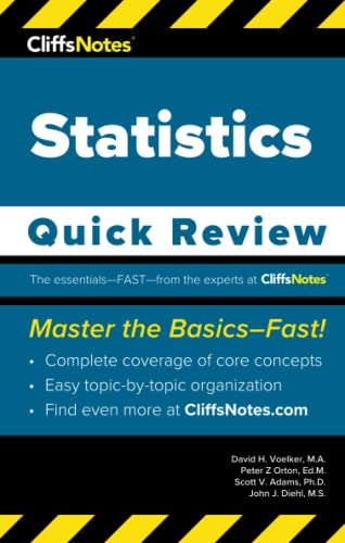 Imagen de archivo de CliffsNotes Statistics: Quick Review a la venta por Book Deals