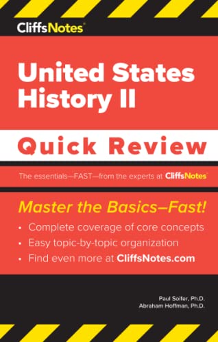Stock image for CliffsNotes United States History II: Quick Review for sale by GF Books, Inc.