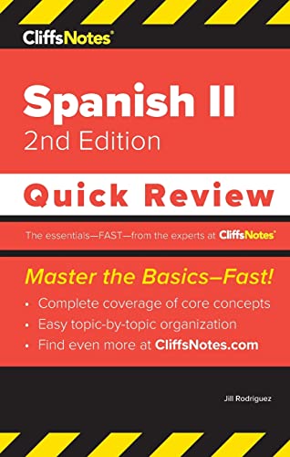 Imagen de archivo de CliffsNotes Spanish II: Quick Review a la venta por GreatBookPrices