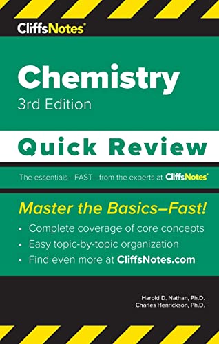 Stock image for CliffsNotes Chemistry: Quick Review for sale by GreatBookPrices