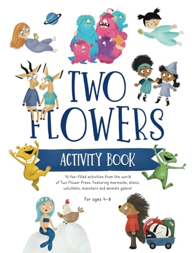 Beispielbild fr Two Flower Activity Book For Kids Ages 4-8: Fun and Challenging: Includes Mazes, Dot-to-Dot, Word Search, Spot the Difference, Coloring and More! zum Verkauf von GF Books, Inc.