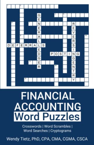 9781959639077: Financial Accounting Word Puzzles: Crosswords | Word Scrambles | Word Searches | Cryptograms
