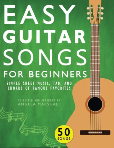 Beispielbild fr Easy Guitar Songs for Beginners: Simple Sheet Music, Tab, and Chords of Famous Favorites zum Verkauf von Book Deals