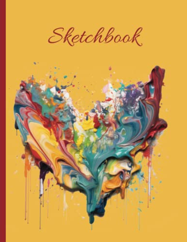 Stock image for Sketchbook: Notebook suitable for drawing, writing, painting, sketching or doodling, with 110 pages and dimensions of 8.5" x 11" (Beautiful Abstract Cover) for sale by Books Unplugged