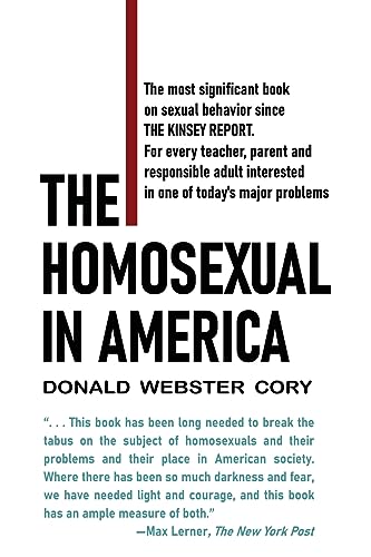 Beispielbild fr The Homosexual in America: A Subjective Approach zum Verkauf von Best and Fastest Books